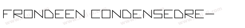 Frondeen CondensedRe字体转换